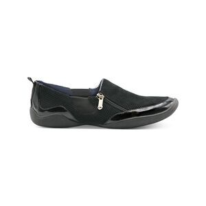 ADRIENNE VITTADINI SPORT Womens Black Stretch Gore Ganesa Round Toe Flats 8 M